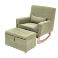 Load image into Gallery viewer, Gaia Chair and Footstool Sage Boucle