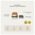 Load image into Gallery viewer, Citron SS Stackable LunchBox صندوق غداء قابل للتكديس من سيترون SS