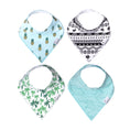 Load image into Gallery viewer, Copper Pearl Bandana Bibs 4 Pack / صدريات باندانا لؤلؤية نحاسية مكونة من 4 قطع