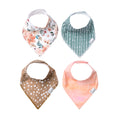 Load image into Gallery viewer, Copper Pearl Bandana Bibs 4 Pack / صدريات باندانا لؤلؤية نحاسية مكونة من 4 قطع