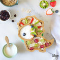 Load image into Gallery viewer, Citron Baby Bamboo Suction Plate with Spoon / نتائج البحث عن
