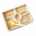 Load image into Gallery viewer, Citron Baby Bamboo Suction Plate with Spoon / نتائج البحث عن