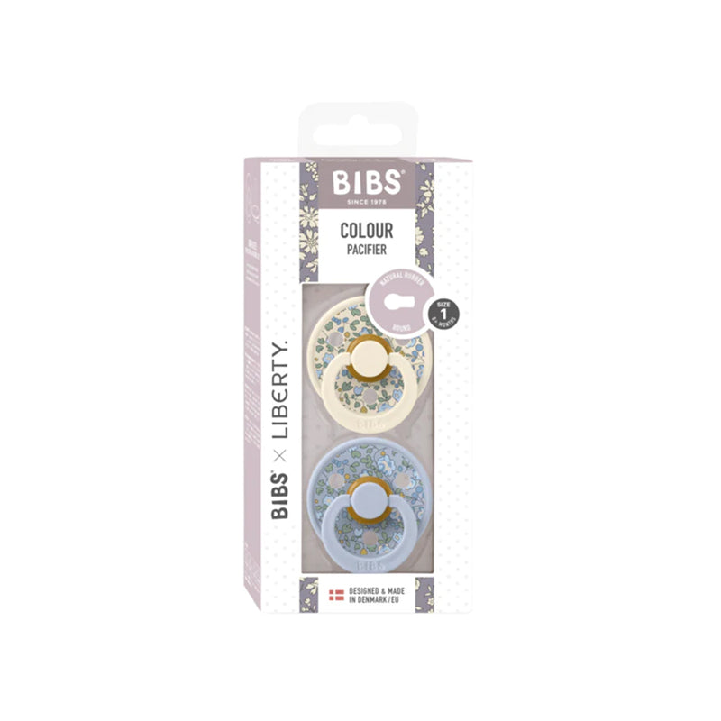 Bibs Liberty Colour 2pack Eloise Dusty Blue mix Latex size 1
