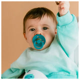Bibs Pacifier Colour 2pack  pack Latex Glow Size 2  Taupe Scuba