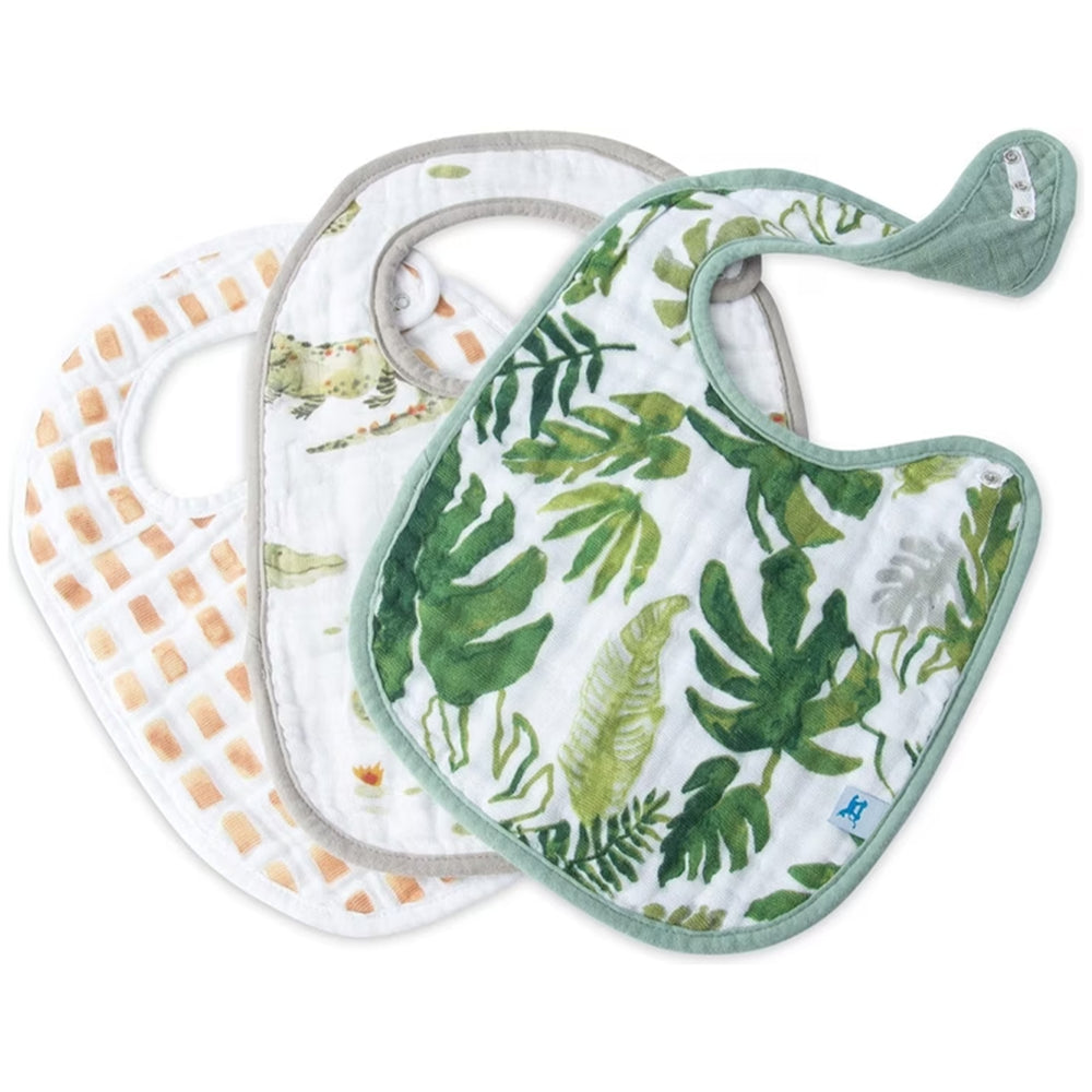 Little Unicorn Cotton Muslin Classic Bib 3 Pac — view 3