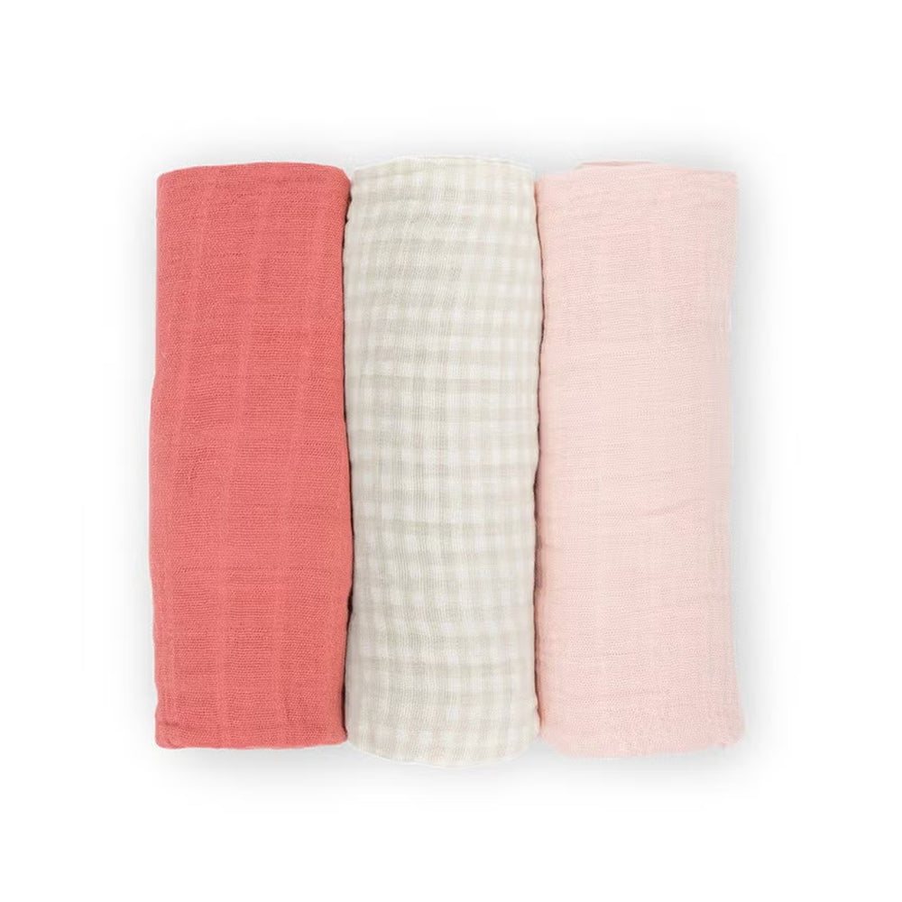 Little Unicorn Muslin Swaddle 3 Pack|طقم لفّ قماط للأطفال من ليتل يونيكورن، ٣ قطع من قماش الموسلين