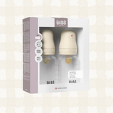 Bibs Bottle Round Nipple Latex 2 pack 150ml Slow Flow Ivory