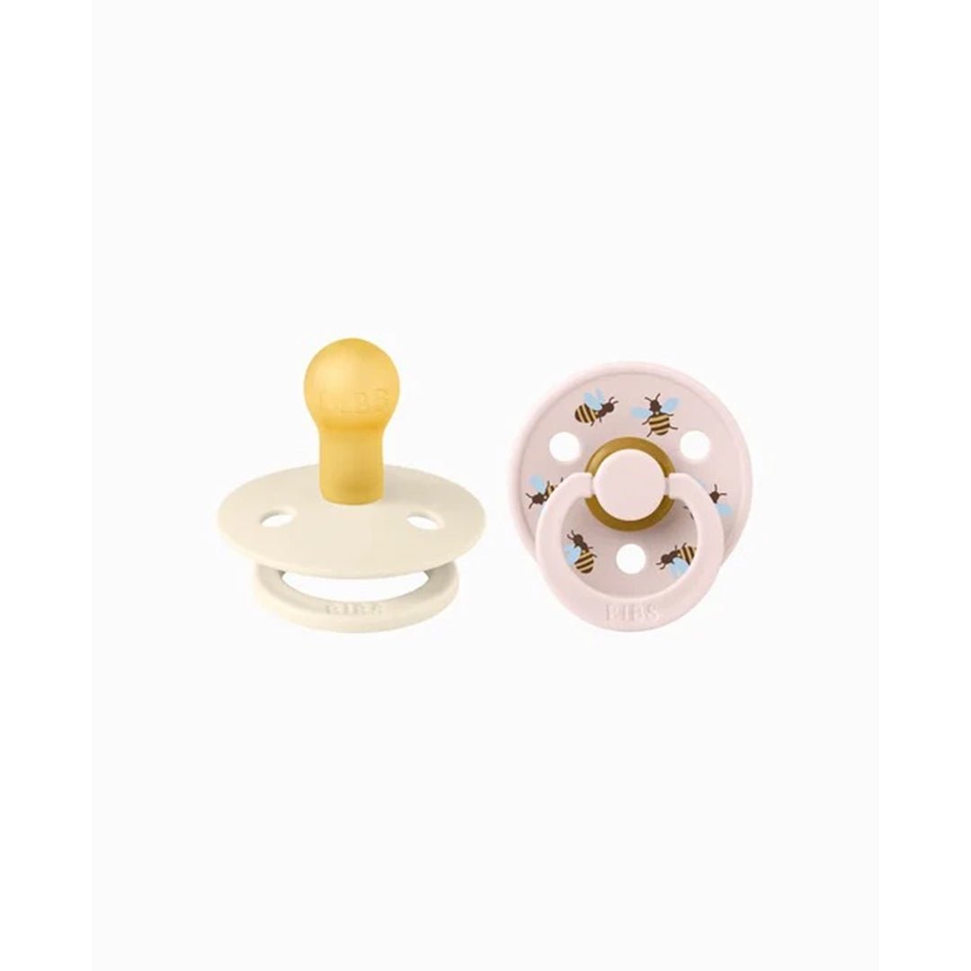 Bibs Pacifier Studio Colour 2 Pack Bumble Bee latex size 1 Ivory Mix