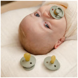 Bibs Pacifier Colour 2 Pack Latex Glow Anatomical Nipple size 2 Cloud