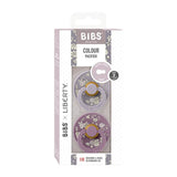 Bibs X Liberty Colour 2pack  Capel Latex Fossil Grey mix Size2 صدريات ليبرتي كولور 2 عبوة من مزيج اللون الرمادي الأحفوري مقاس 2
