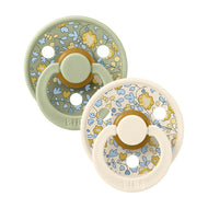 Bibs X Liberty  Colour 2pack Eloise Latex Size 1صدريات ليبرتي كولور 2 عبوة Eloise لاتكس مقاس 1