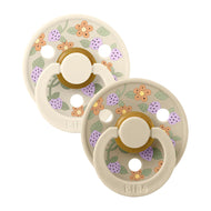 Bib x Liberty 2 pack colour  latex Strawberries and Cream size 2 مريلة × ليبرتي 2 عبوة من اللاتكس الملون بالفراولة والكريم مقاس 2