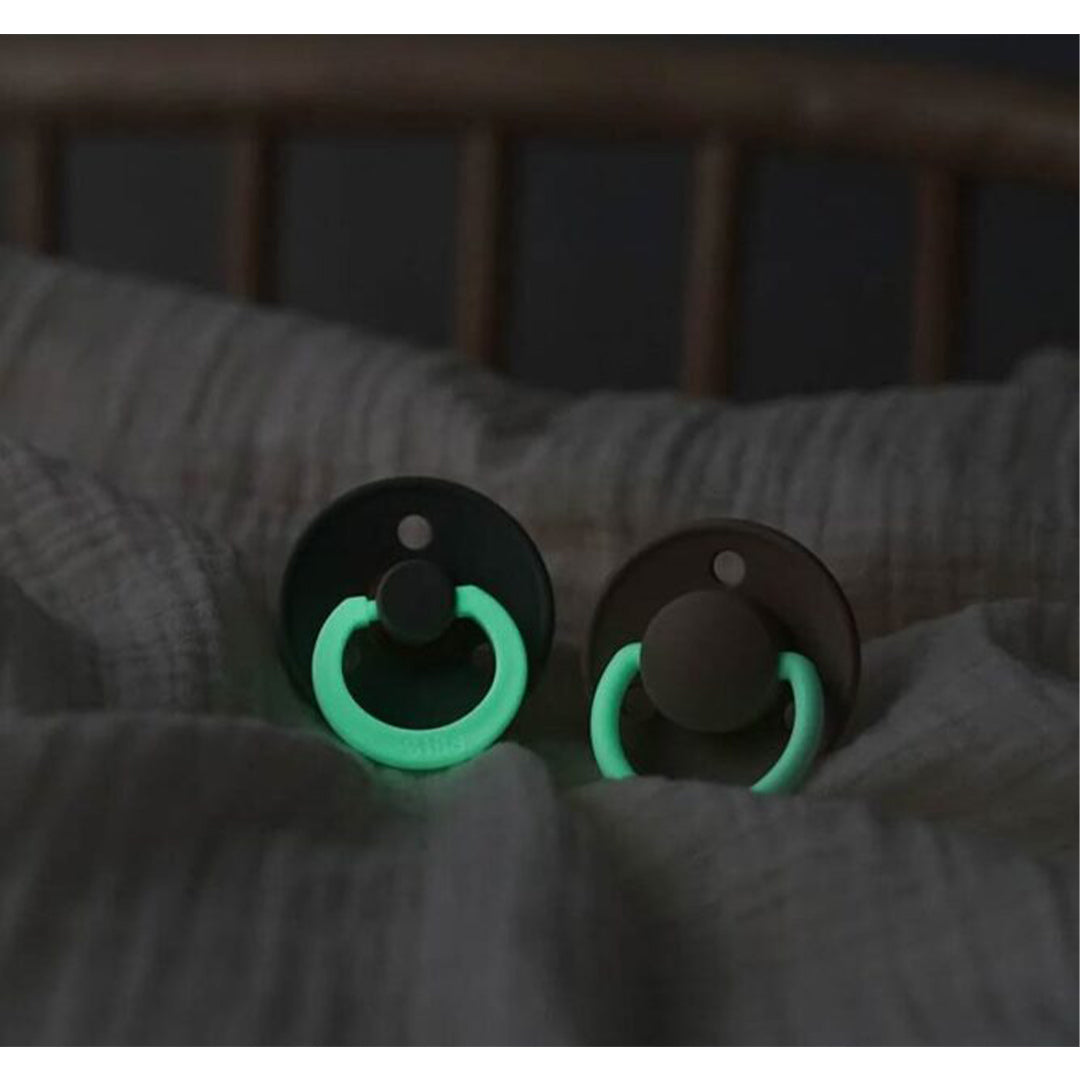 Bibs Pacifier Colour 1  Pack Latex Glow Size 2 Sage