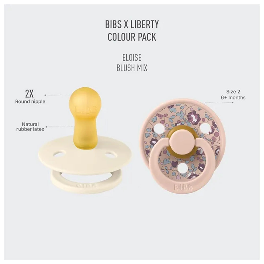 Bibs X Liberty 2 Pack Colour Eloise Latex Size 2