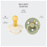 Bibs X Liberty 2 Pack Colour Eloise Latex Size 2