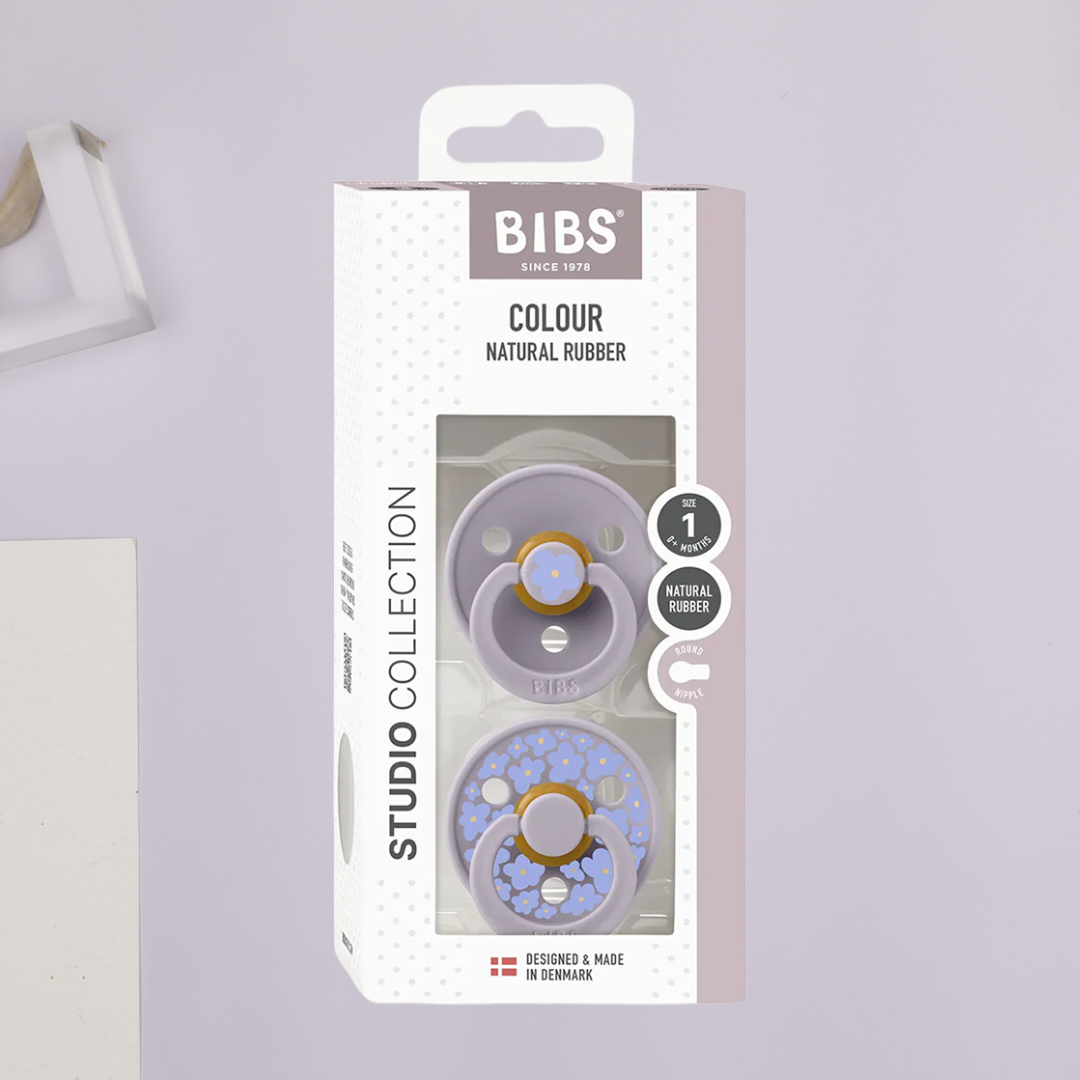 BIbs Pacifier Studio Colour 2 Pack Jasmine Latex Size 1