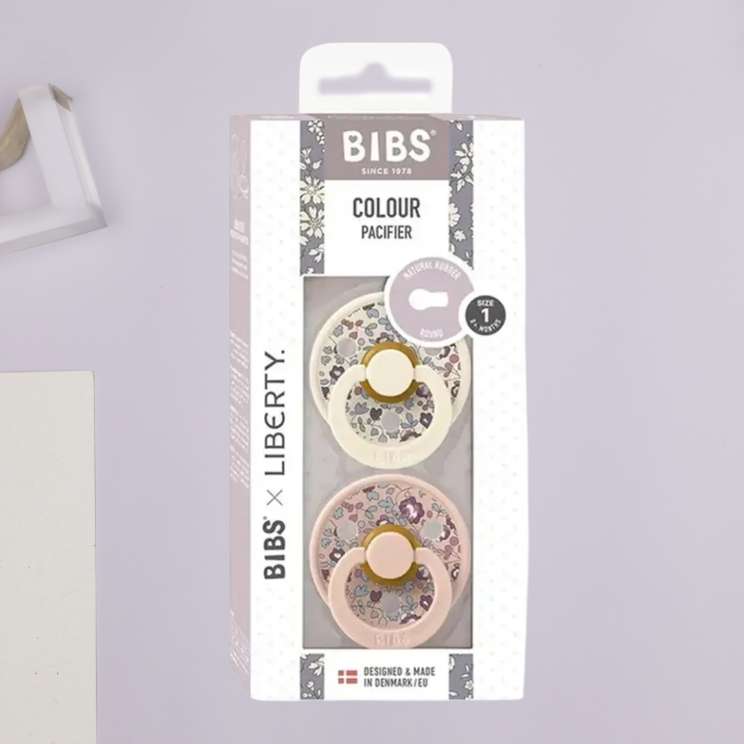 Bibs X Liberty 2 Pack Colour Eloise Latex Size 1 Blush Mix