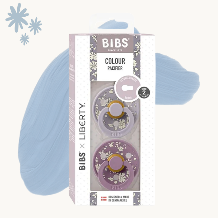 Bibs X Liberty Colour 2pack  Capel Latex Fossil Grey mix Size 2