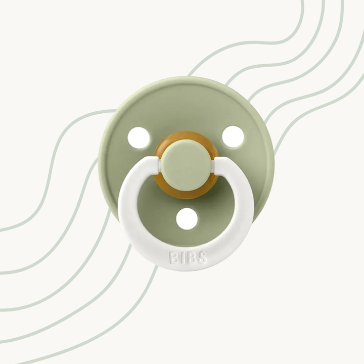 Bibs Pacifier Colour 1 Pack Latex Glow Size 2 Sage