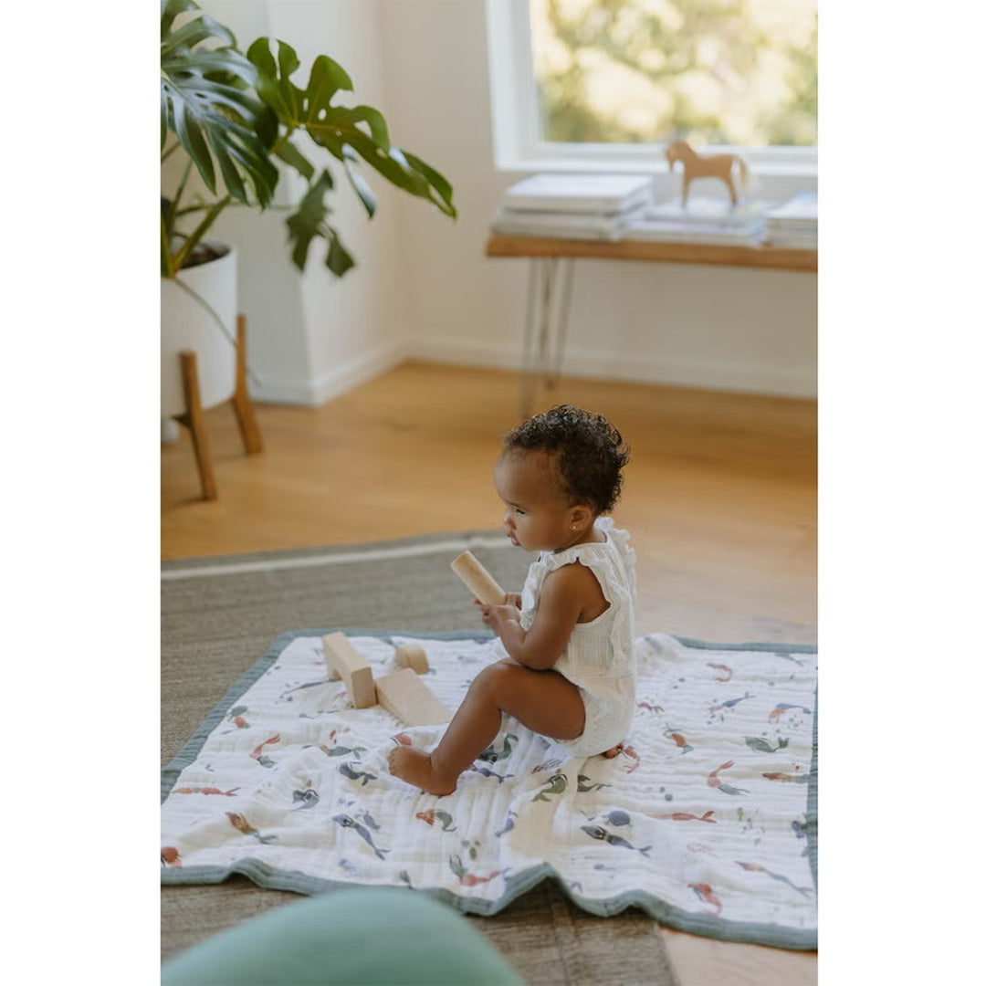 Little Unicorn Cotton Baby Blanket Mermaids
