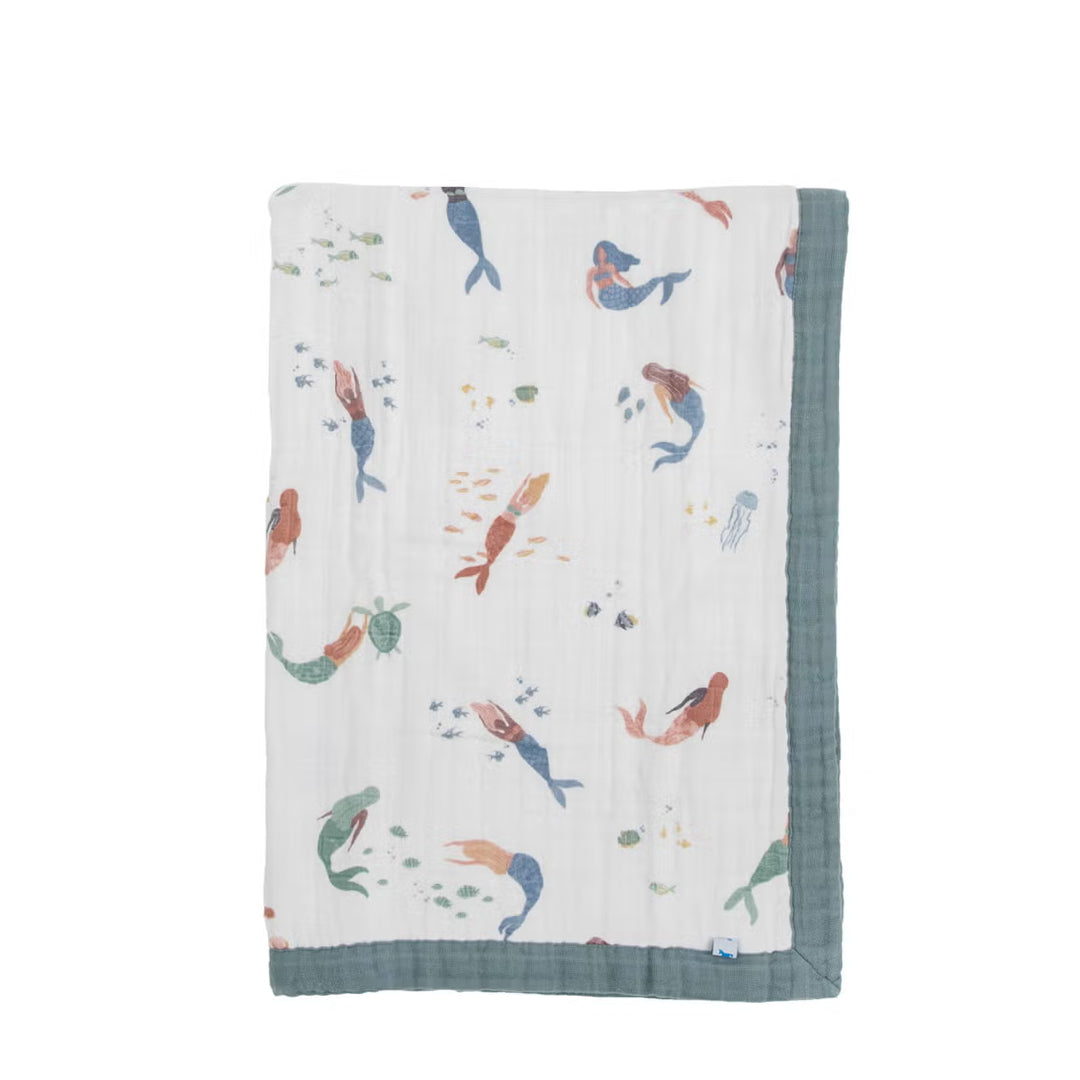 Little Unicorn Cotton Baby Blanket Mermaids