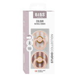 Bibs Pacifier Studio 2 Pack Block Latex Size 2