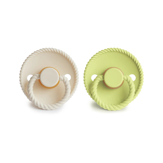 Frigg Rope Latex2pack Cream/Green Tea size 2  6-18m / فريج حبل لاتكس 2 عبوة كريم/شاي أخضر مقاس 2 6-18 م
