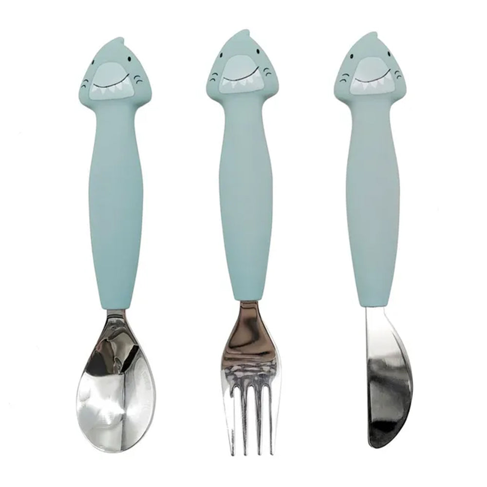 Trixie Stainless Steel Cutlery Set with Silicone Handle | طقم أدوات مائدة ستانلس ستيل تريكسي بمقبض سيليكون