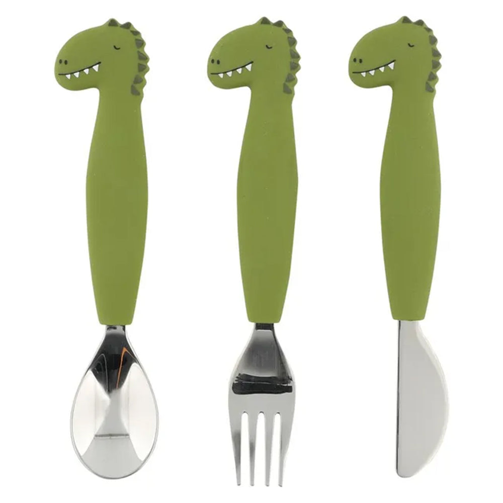 Trixie Stainless Steel Cutlery Set with Silicone Handle | طقم أدوات مائدة ستانلس ستيل تريكسي بمقبض سيليكون