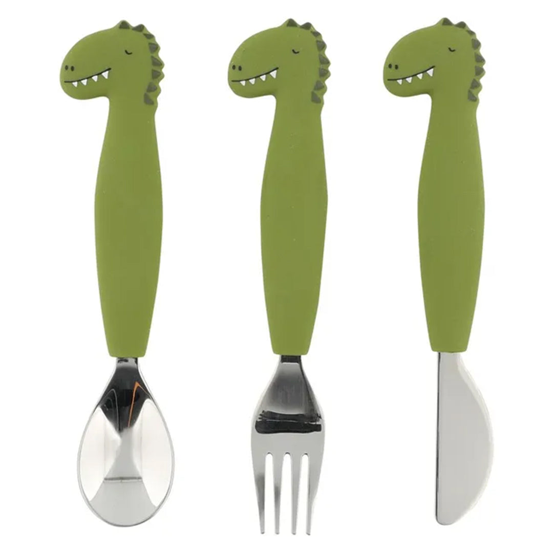 Trixie Stainless Steel Cutlery Set with Silicone Handle | طقم أدوات مائدة ستانلس ستيل تريكسي بمقبض سيليكون