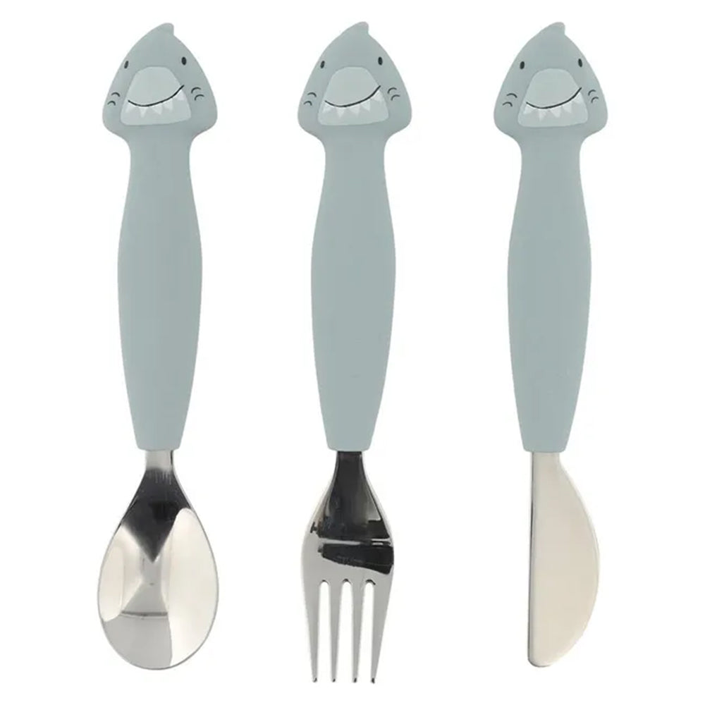 Trixie Stainless Steel Cutlery Set with Silicone Handle | طقم أدوات مائدة ستانلس ستيل تريكسي بمقبض سيليكون