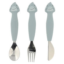Trixie Stainless Steel Cutlery Set with Silicone Handle | طقم أدوات مائدة ستانلس ستيل تريكسي بمقبض سيليكون