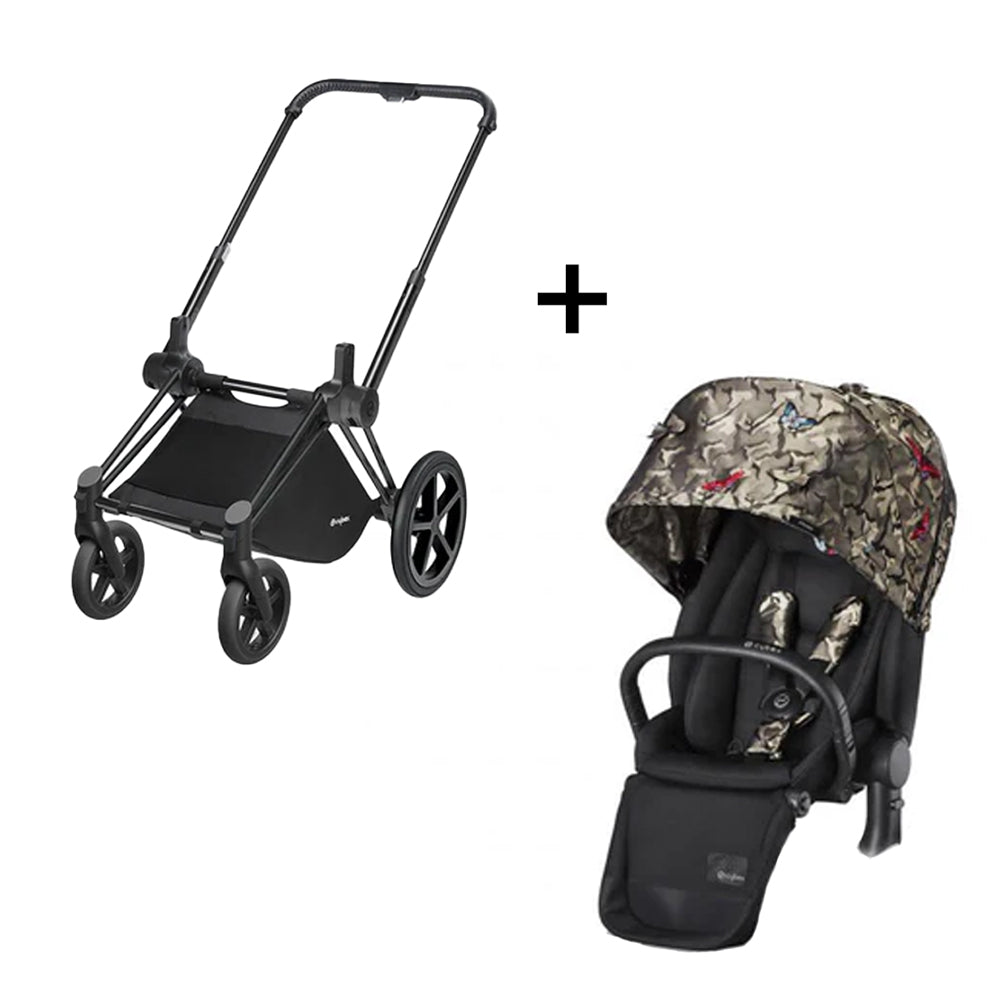 مقعد Cybex Priam Lux Butterfly + مجموعة مقعد Cybex Priam Frame Lux