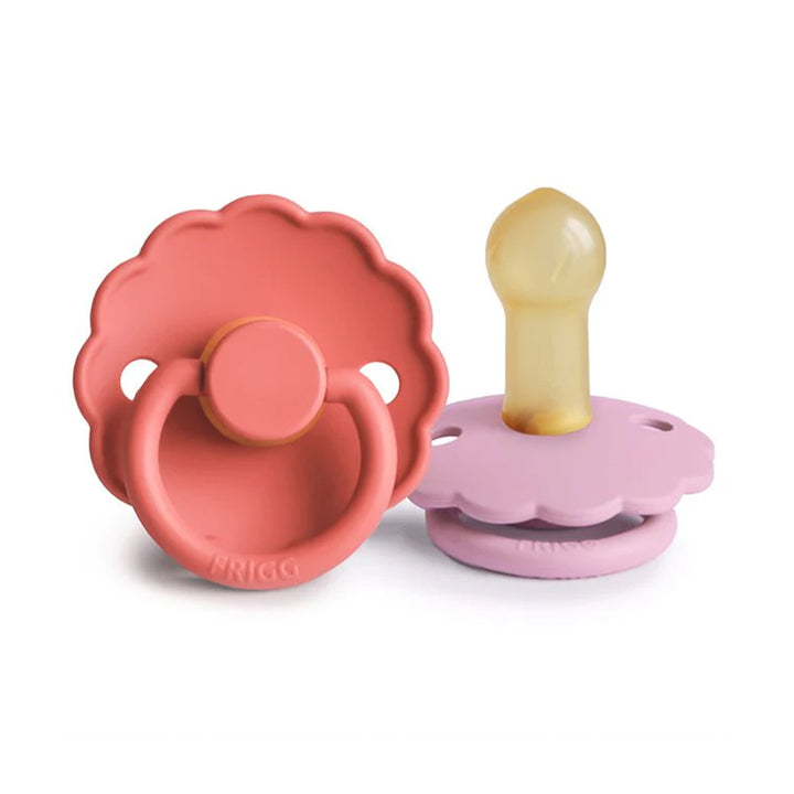 FRIGG Daisy Silicone Pacifier — Poppy/Lupine, Size 2 (2 Pack)