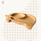 Eco Rascals Bamboo Suction Plate — Elephant
