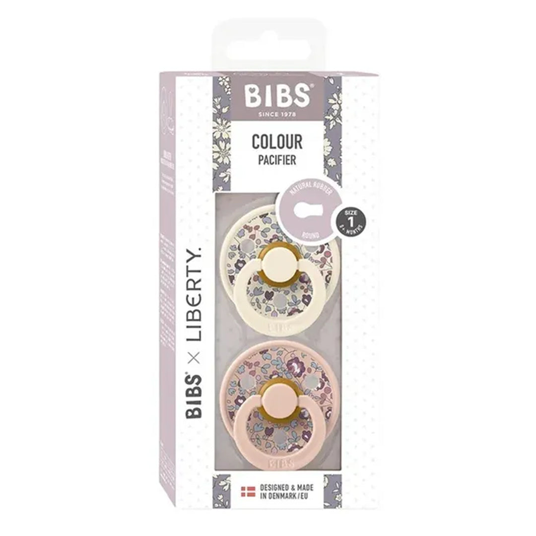 Bibs X Liberty 2 Pack Colour Eloise Latex Size 1 Blush Mix