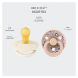Bibs X Liberty 2 Pack Colour Eloise Latex Size 1 Blush Mix