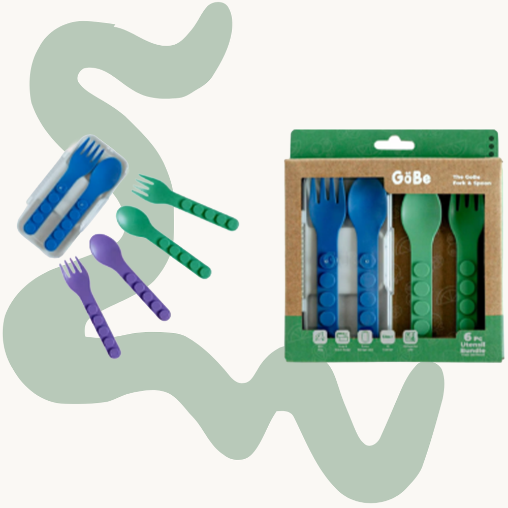Gobe Fork and Spoon 3 color + Case