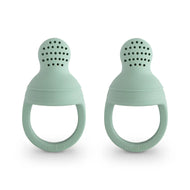 Mushie Silicone Fresh Food Feeder 2pack  وعاء تغذية الطعام الطازج من السيليكون من موشي، عبوتان