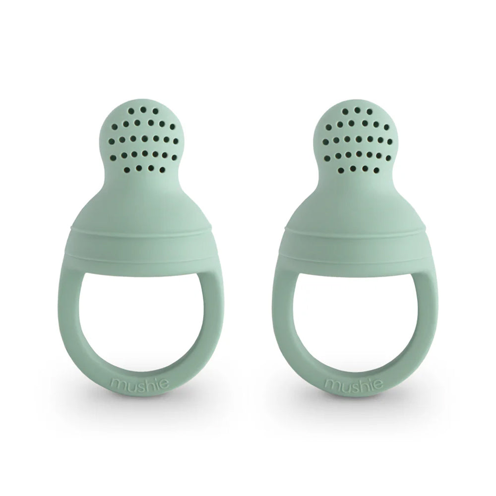 Mushie Silicone Fresh Food Feeder 2pack  وعاء تغذية الطعام الطازج من السيليكون من موشي، عبوتان