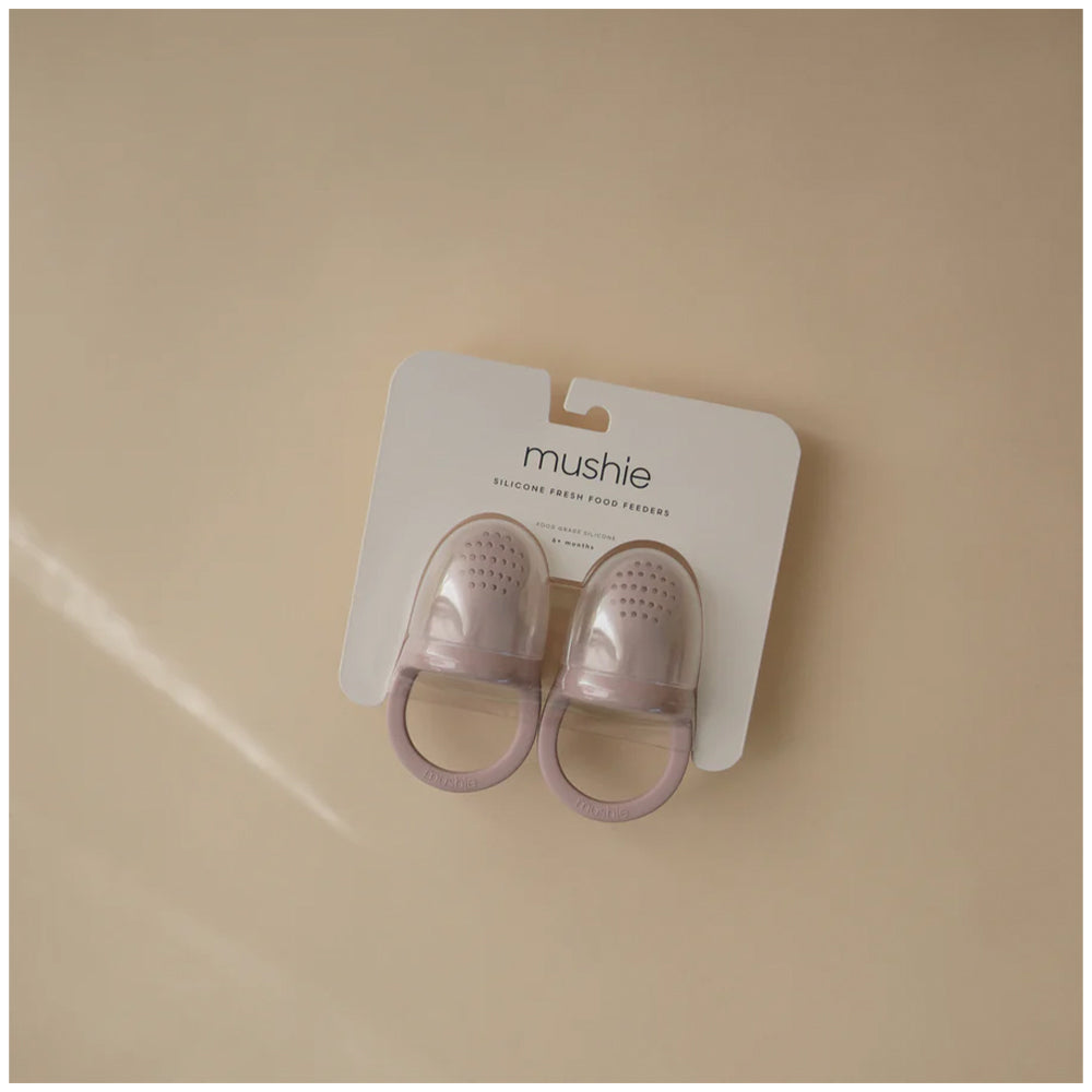 Mushie Silicone Fresh Food Feeder 2pack  وعاء تغذية الطعام الطازج من السيليكون من موشي، عبوتان