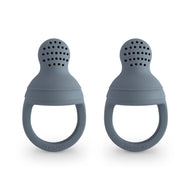 Mushie Silicone Fresh Food Feeder 2pack  وعاء تغذية الطعام الطازج من السيليكون من موشي، عبوتان