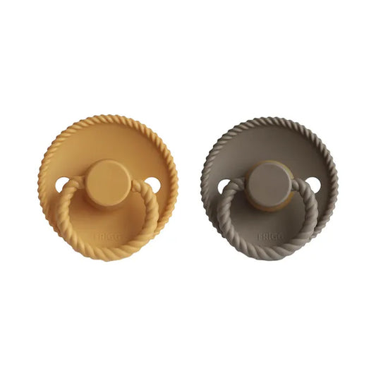 Frigg Rope Latex Pack of 2  0-6m  HoneyGold/Portobello / حبل فريج من اللاتكس، عبوة من قطعتين، 0-6 متر، ذهبي عسلي/بورتوبيللو