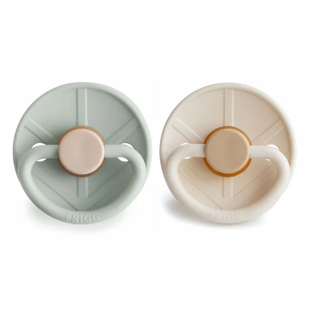 Frigg Little Viking Latex Baby Pacifier size 2  6-18m pack of 2 /  لهاية أطفال من فريج ليتل فايكينج من اللاتكس، مقاس 2، 6-18 شهرًا، عبوة من قطعتين