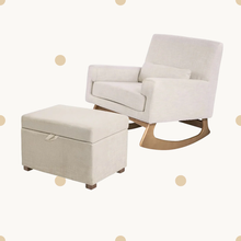 Gaia Chair and Footstool Bundle Oat