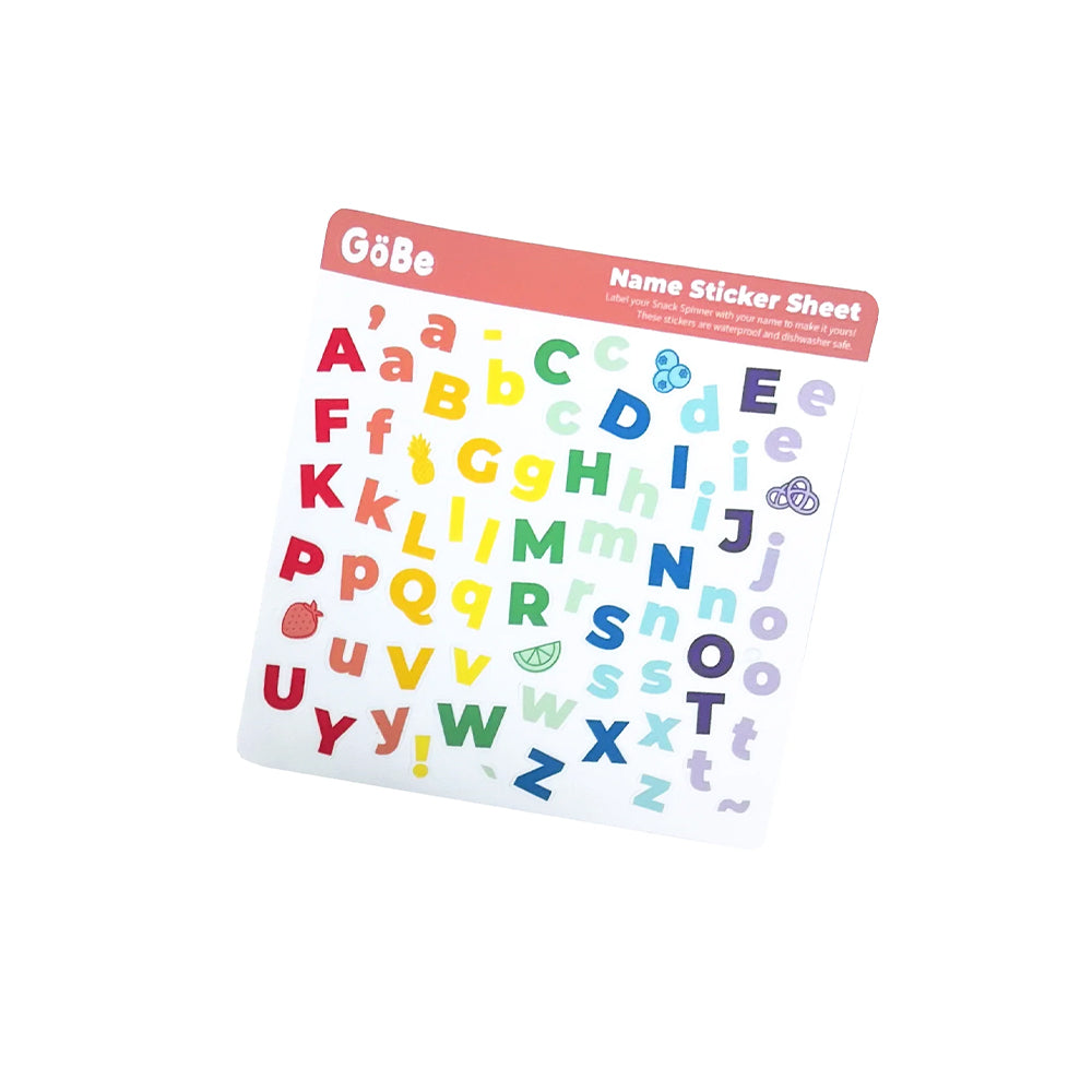 Gobe  Alphabet Sticker Sheet