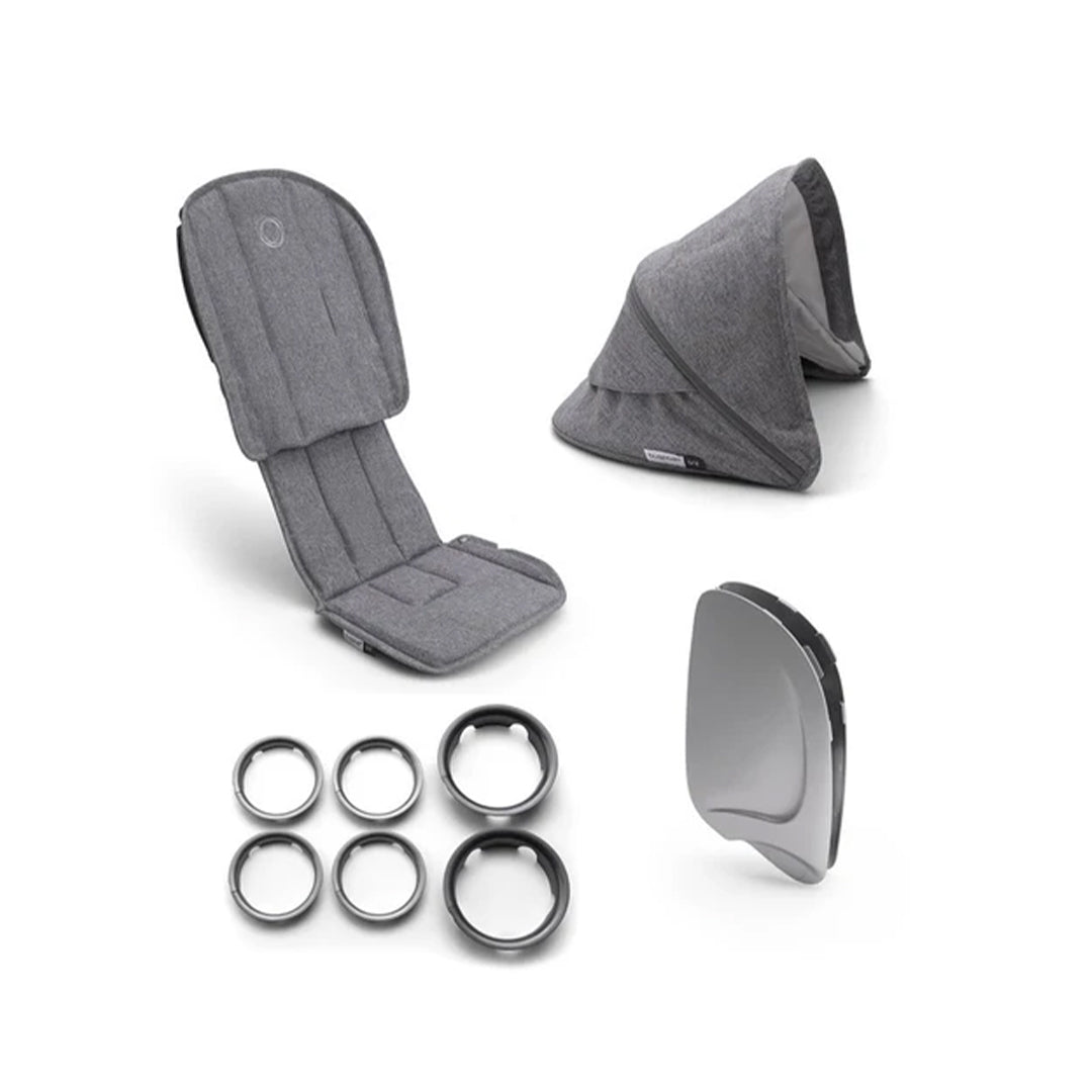 Bugaboo Ant Base Black + Grey Melange Complete Stroller