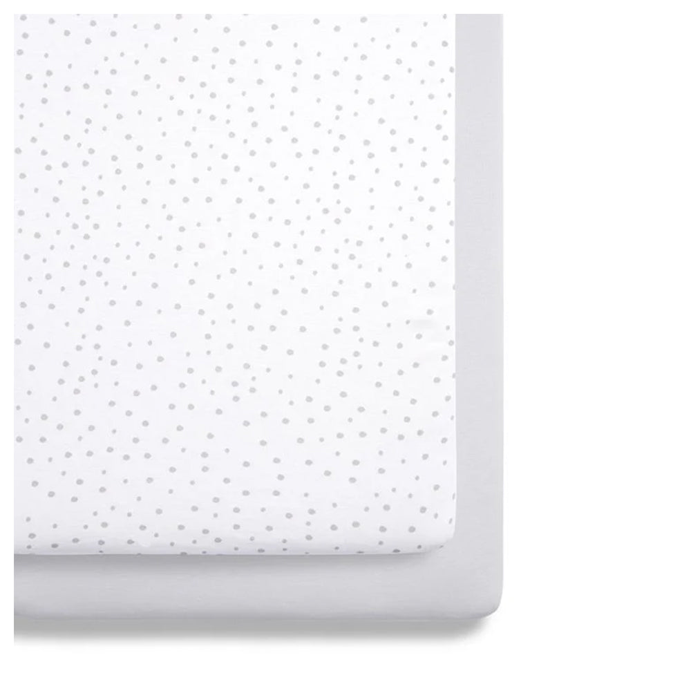 Snuz 2pack Crib Fitted Sheets / مجموعة ملاءات سرير الأطفال من سنوز مكونة من قطعتين