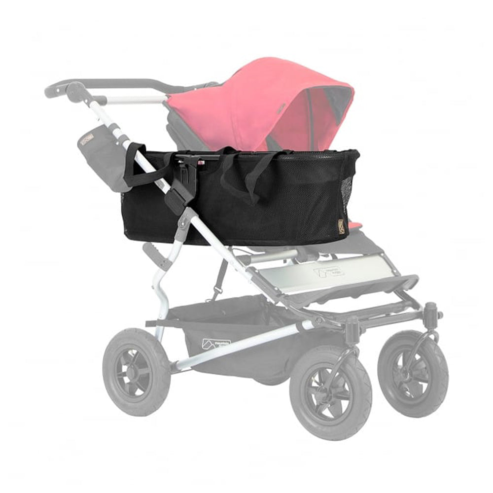 Mountain Buggy Joey كاملة مع حقائب كبيرة وإطار لعربة الأطفال الثنائية/ماونتن باجي جوي كاملة مع حقائب كبيرة وإطار لعربة الأطفال