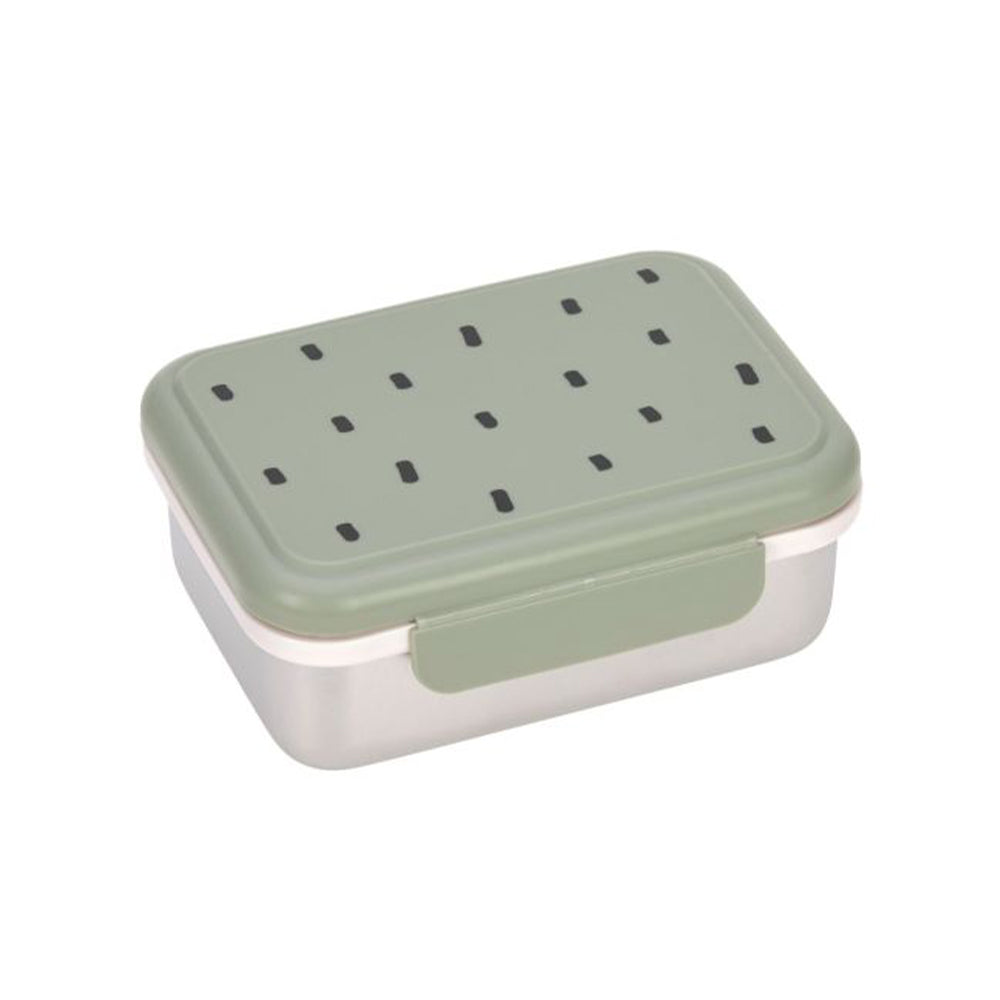 Lassig -Lunchbox stainless steel Happy Prints Light Olive